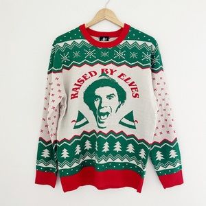 NEW ELF “Raised By Elf” Christmas Sweater